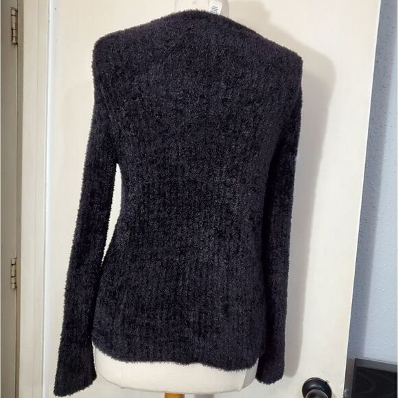 Chaus fuzzy sweater  black Sz Small - Picture 4 of 4